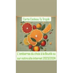 Carte Cadeau TY TROPIK 75