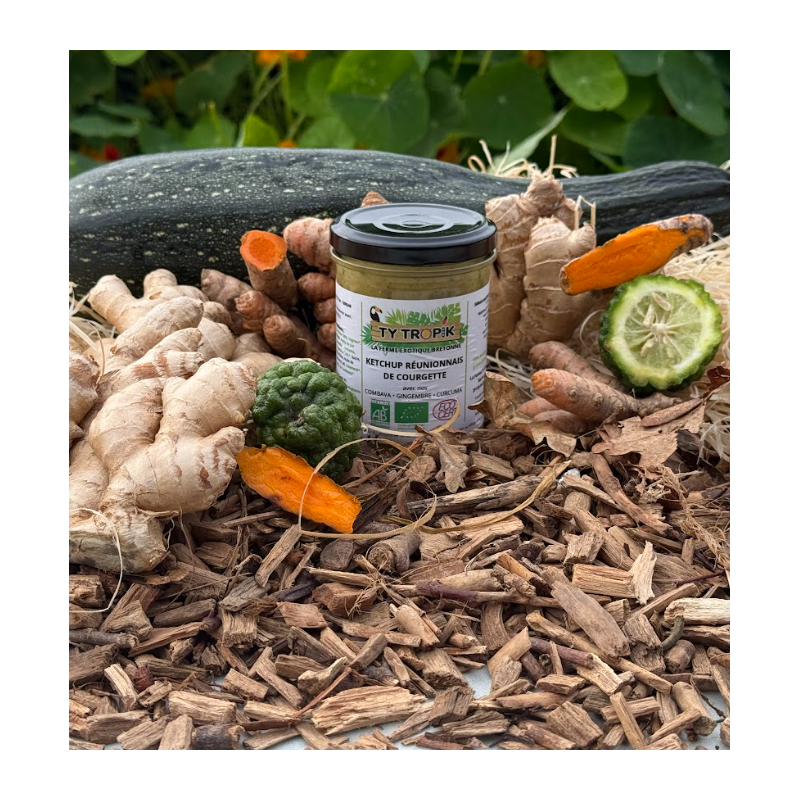 Ketchup Réunionnais de Courgette  en 200gr